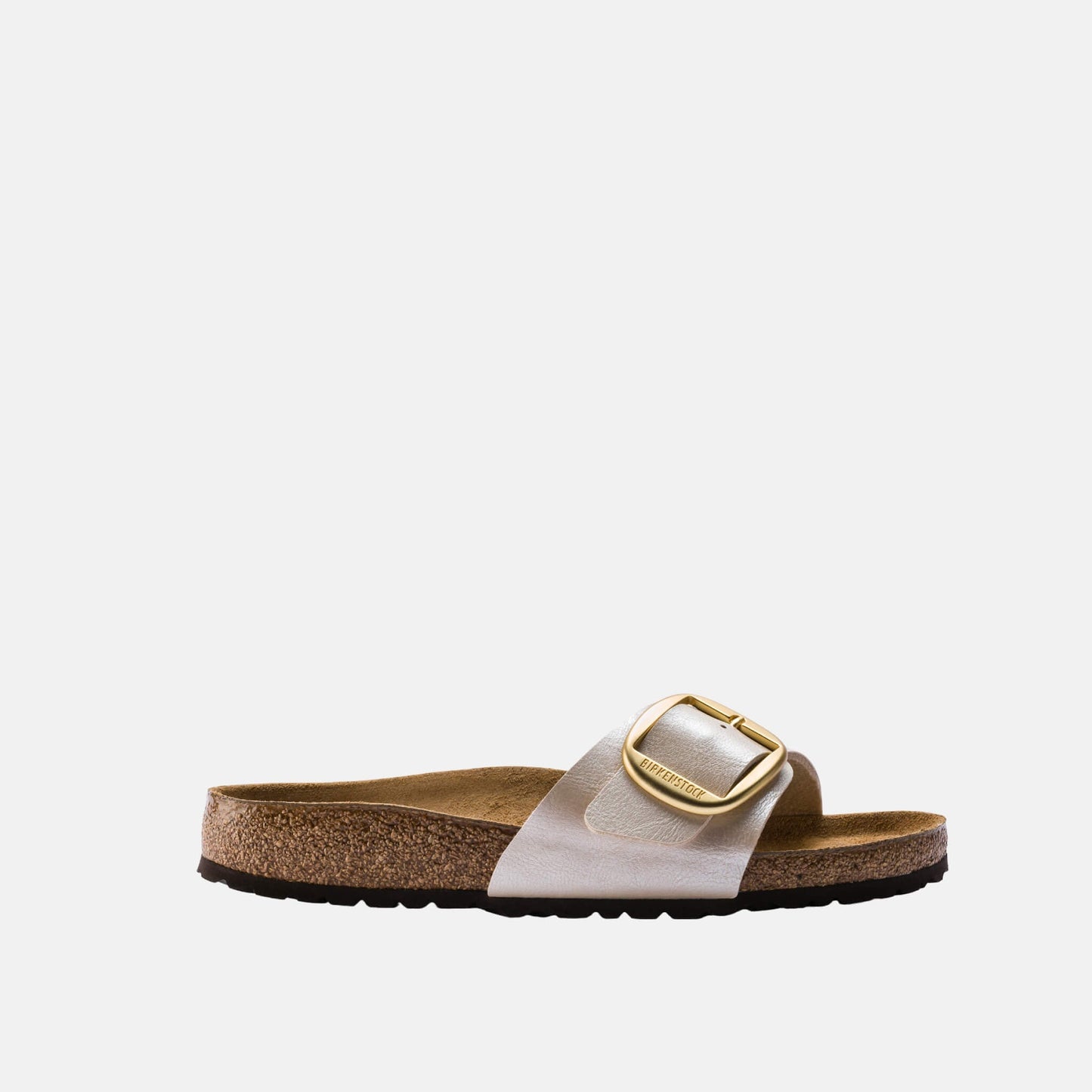 Birkenstock Madrid Big Buckle Graceful Perle – Mules Blanc Nacré