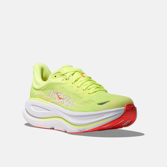 Hoka Bondi 9 Vert/Jaune – Baskets Femme 36-42