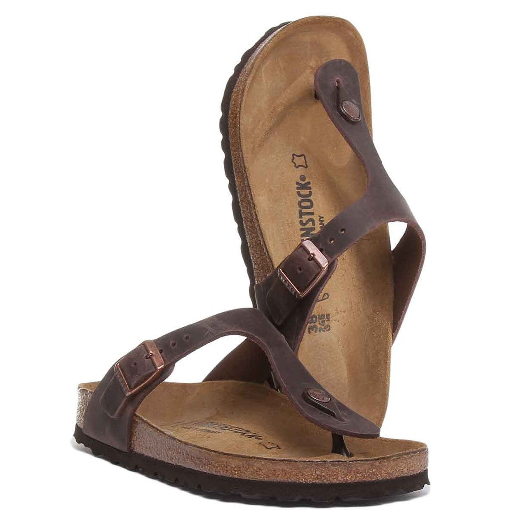 Birkenstock Sandales entredoigt Femme – Marron