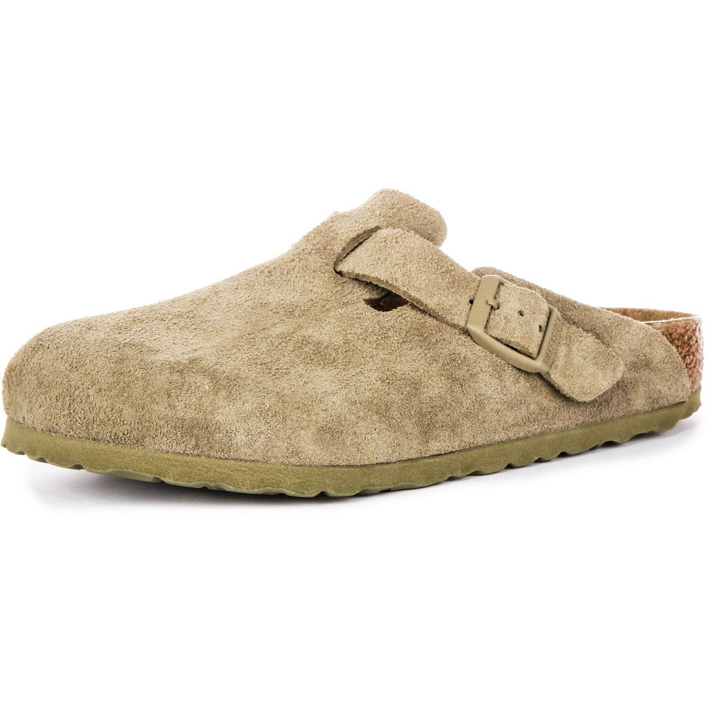 Birkenstock Sabots Mixte Daim – Kaki