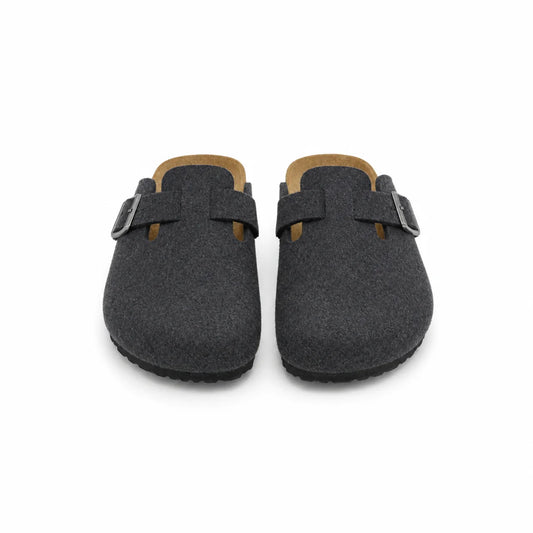 Sabots Homme Daim Anthracite – Semelle Anatomique Liège