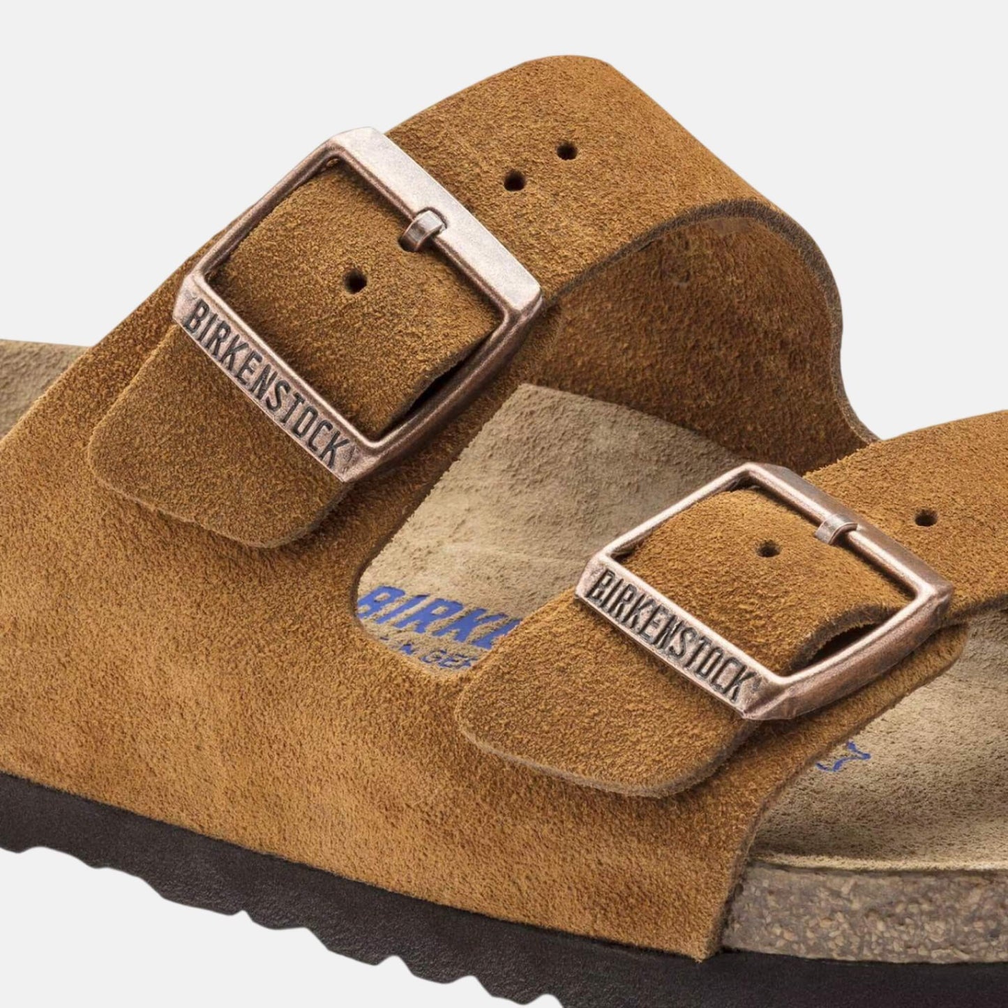 Birkenstock Arizona Daim Marron – Sandales Soft Footbed Cuir Velours