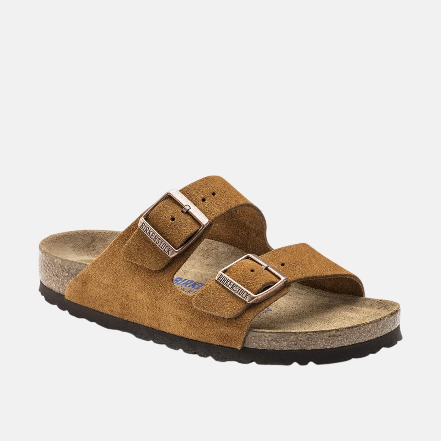 Birkenstock Arizona Daim Marron – Sandales Soft Footbed Cuir Velours