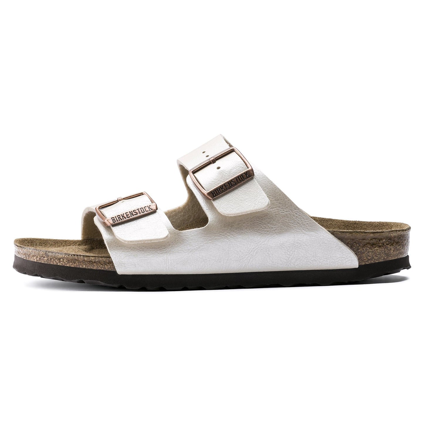 Birkenstock Arizona Graceful Pearl – Sandales Femme Blanc Nacré