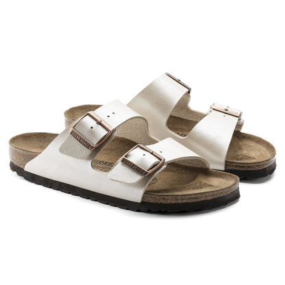 Birkenstock Arizona Graceful Pearl – Sandales Femme Blanc Nacré