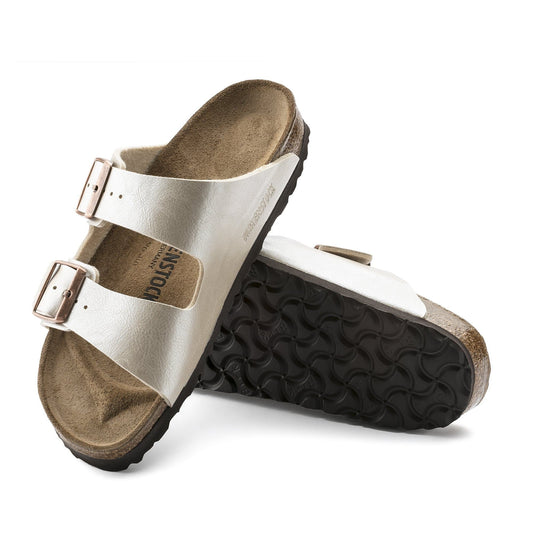 Birkenstock Arizona Graceful Pearl – Sandales Femme Blanc Nacré