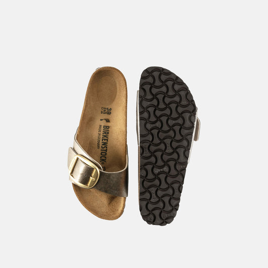 Birkenstock Madrid Big Buckle Graceful Doré – Mules Grande Boucle Or
