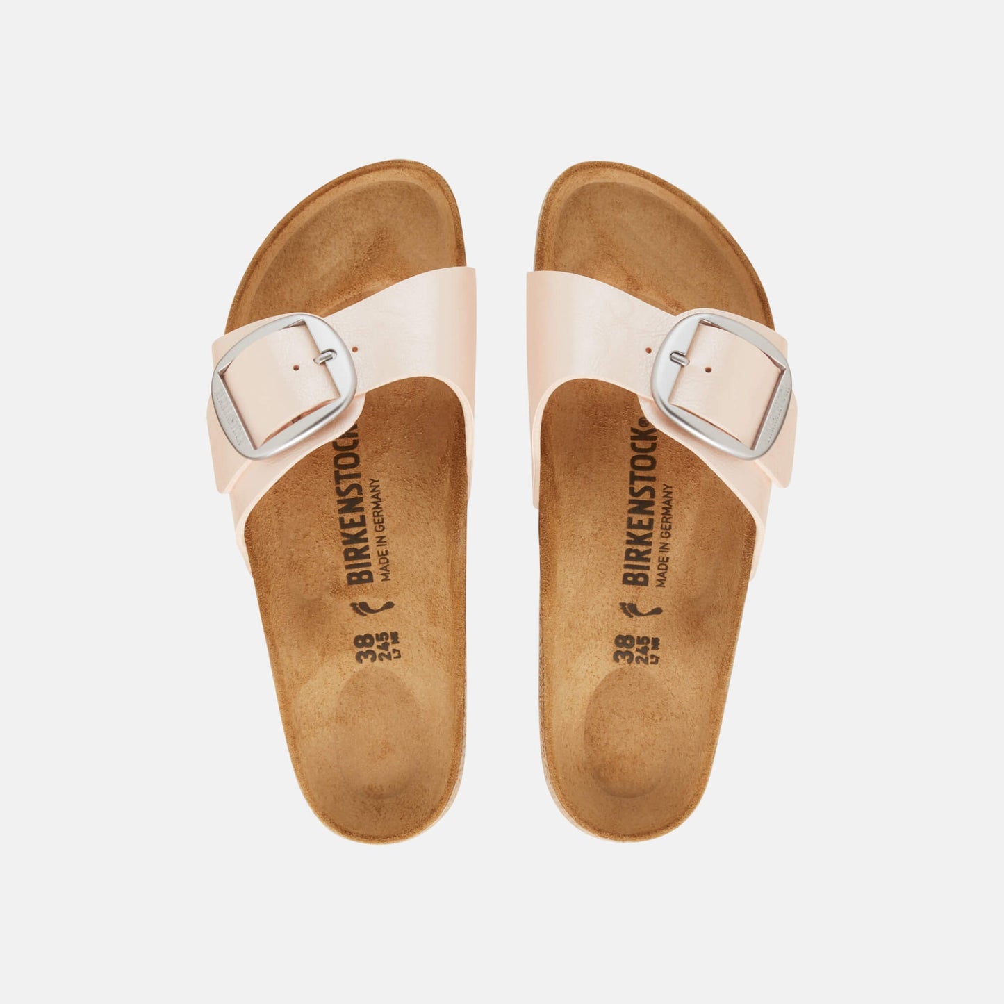 Birkenstock Madrid Big Buckle Rose – Mules Grande Boucle Femme