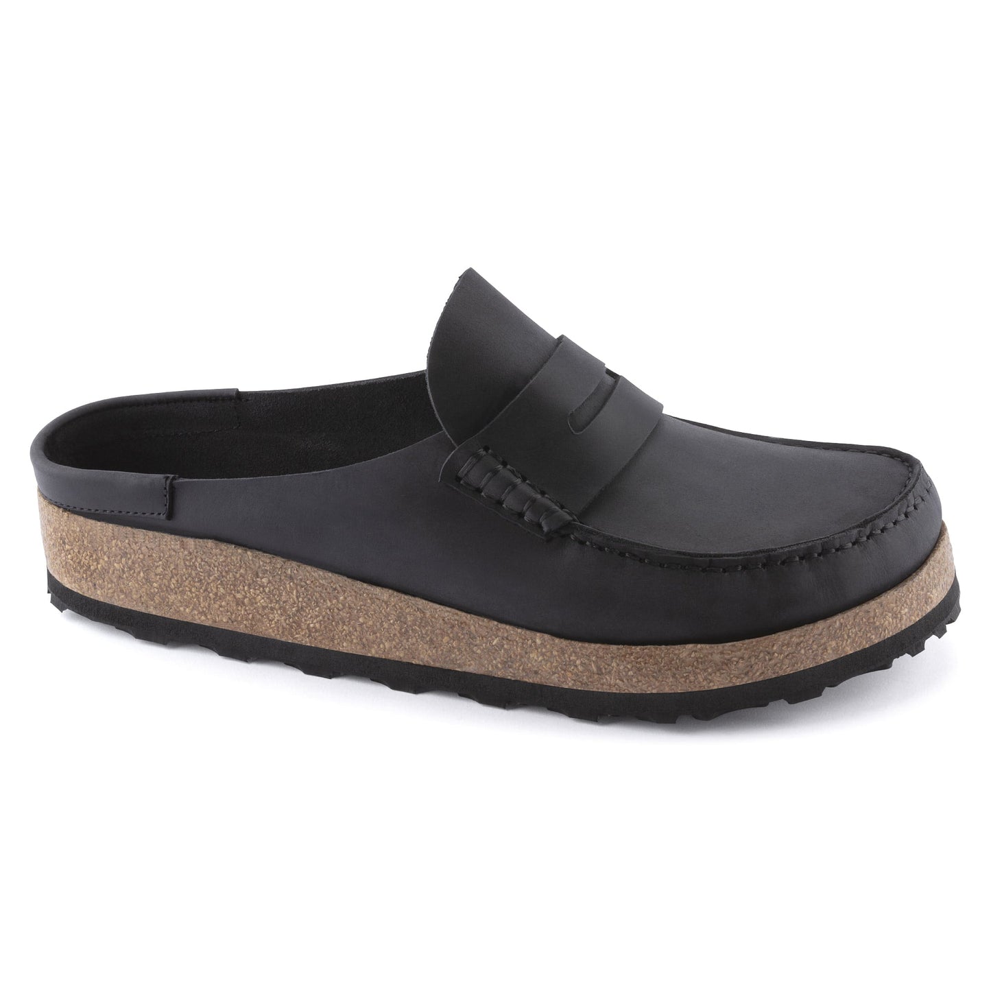 Birkenstock Naples Cuir Noir – Sabots Profil Affiné Mode