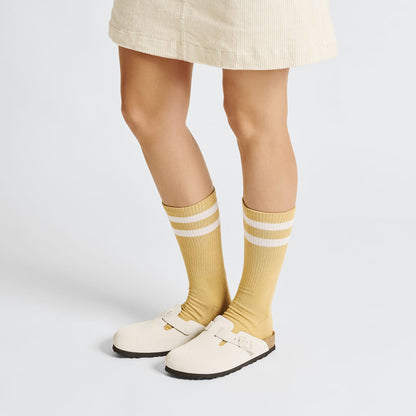 Birkenstock Boston Corduroy Blanc Antique – Sabots Daim Côtelé Écru