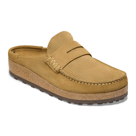 Birkenstock Naples Daim Marron Corduroy – Sabots Mode 2026