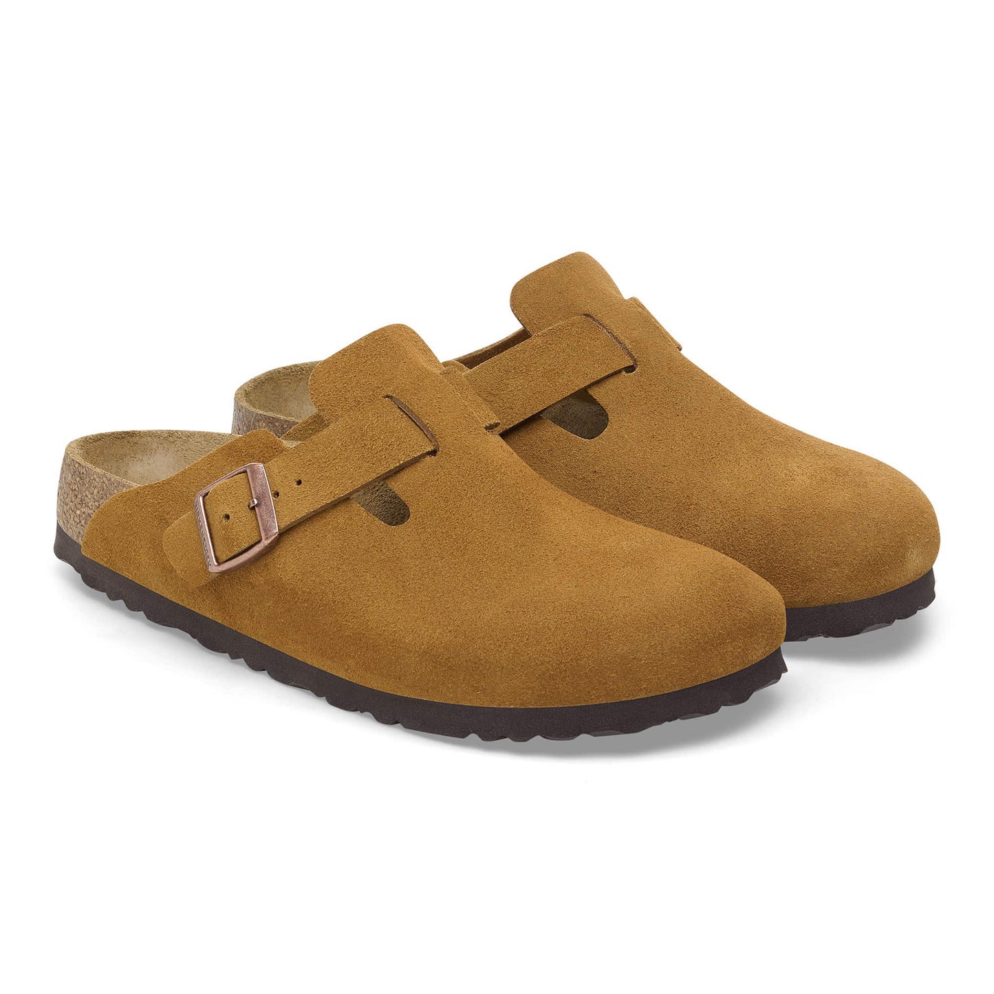 Birkenstock Boston Daim Mink – Sabots Taupe Iconiques