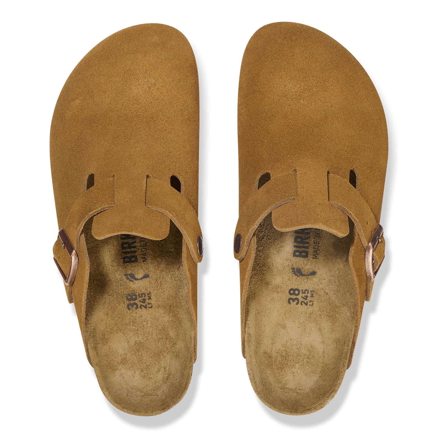Birkenstock Boston Daim Mink – Sabots Taupe Iconiques