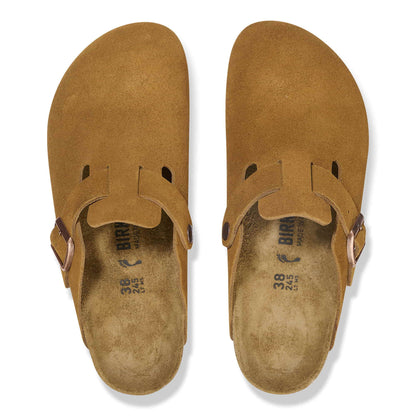 Birkenstock Boston Daim Mink – Sabots Taupe Iconiques