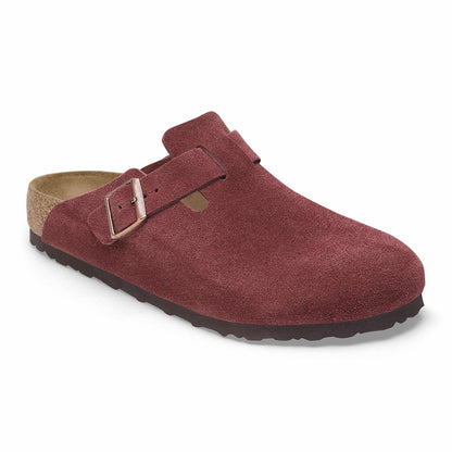 Birkenstock Boston Daim Bordeaux Zinfandel – Sabots Automne