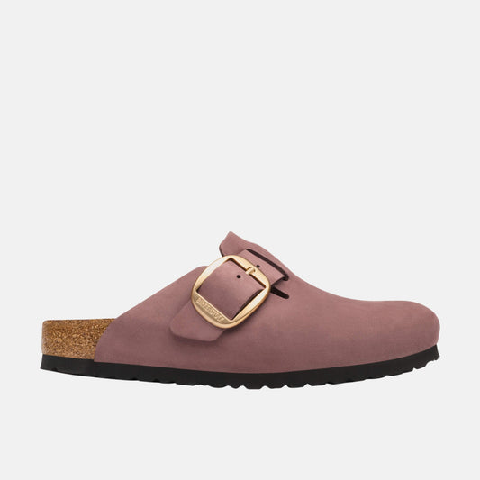Birkenstock Boston Big Buckle Bordeaux – Sabots Grande Boucle