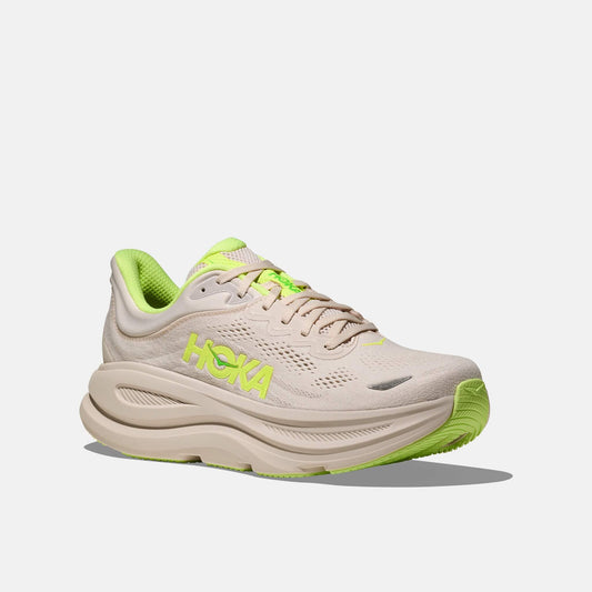 Hoka Bondi 9 Beige/Vert – Baskets Homme 40-46