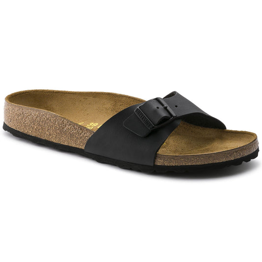 Birkenstock Madrid Noir – Mules Une Bride Birko-Flor