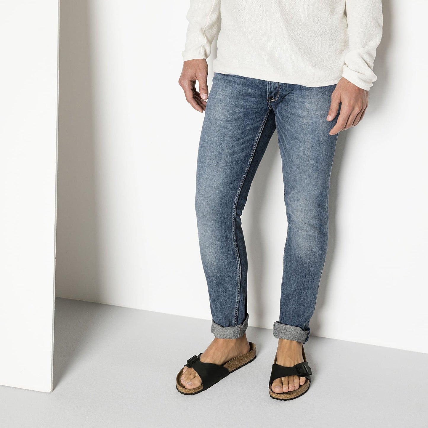 Birkenstock Madrid Noir – Mules Une Bride Birko-Flor