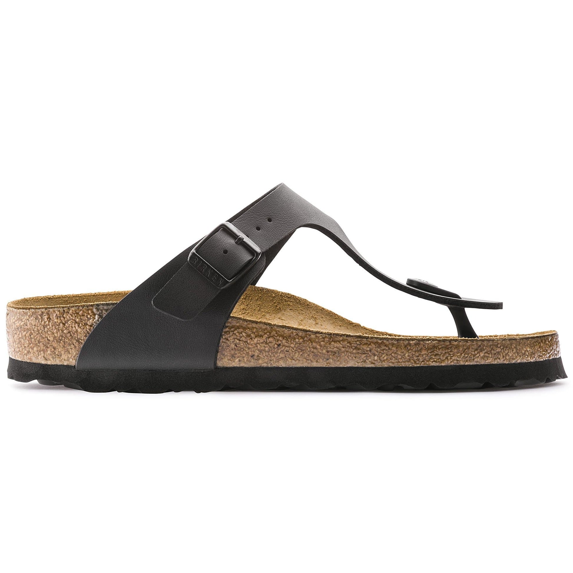 Birkenstock Gizeh Noir – Sandales Entredoigt Birko-Flor