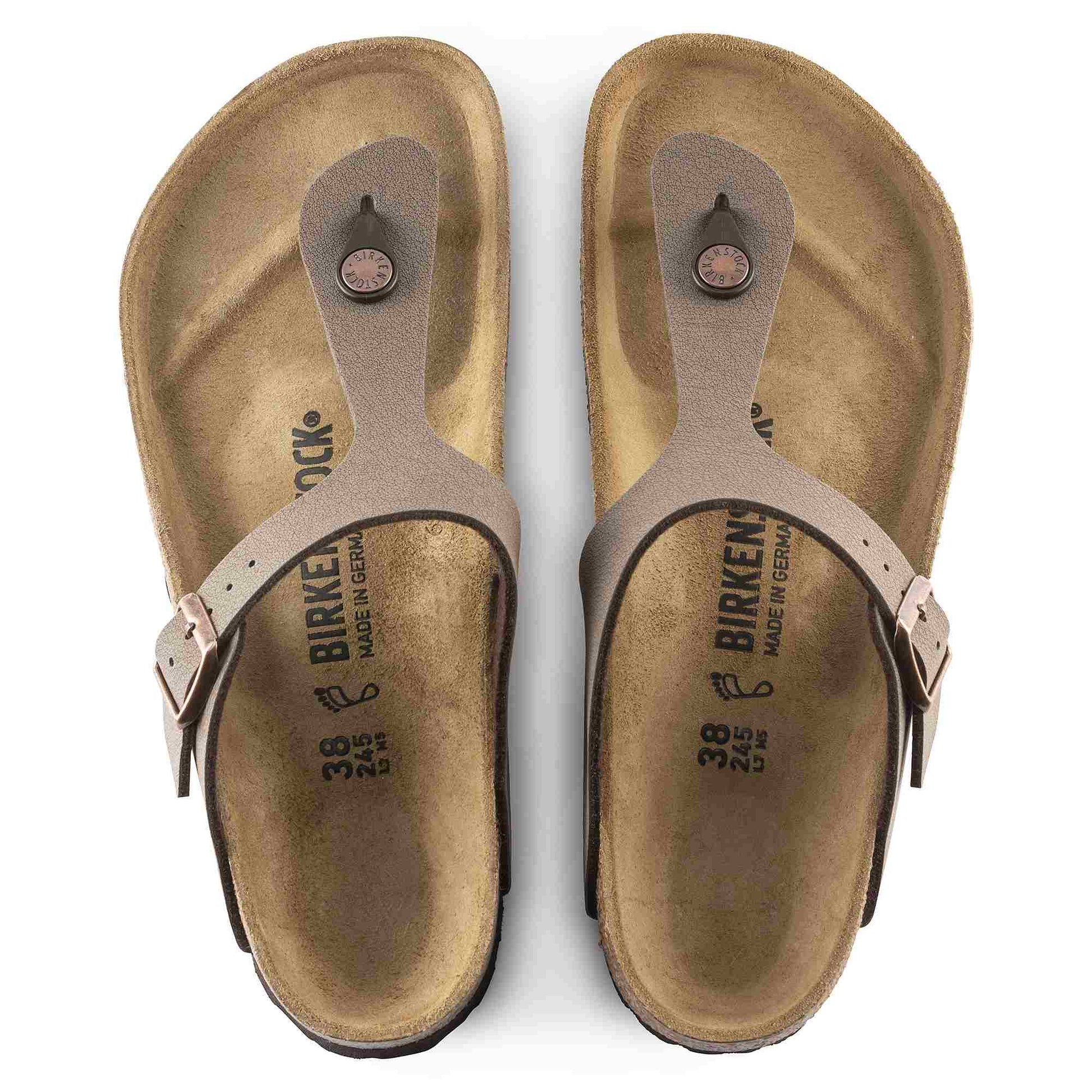 Birkenstock Gizeh Mocha – Sandales Entredoigt Nubuck Marron