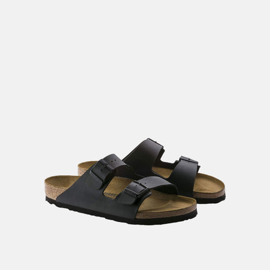 Birkenstock Arizona Birko-Flor Noir – Sandales Deux Brides Semelle Liège
