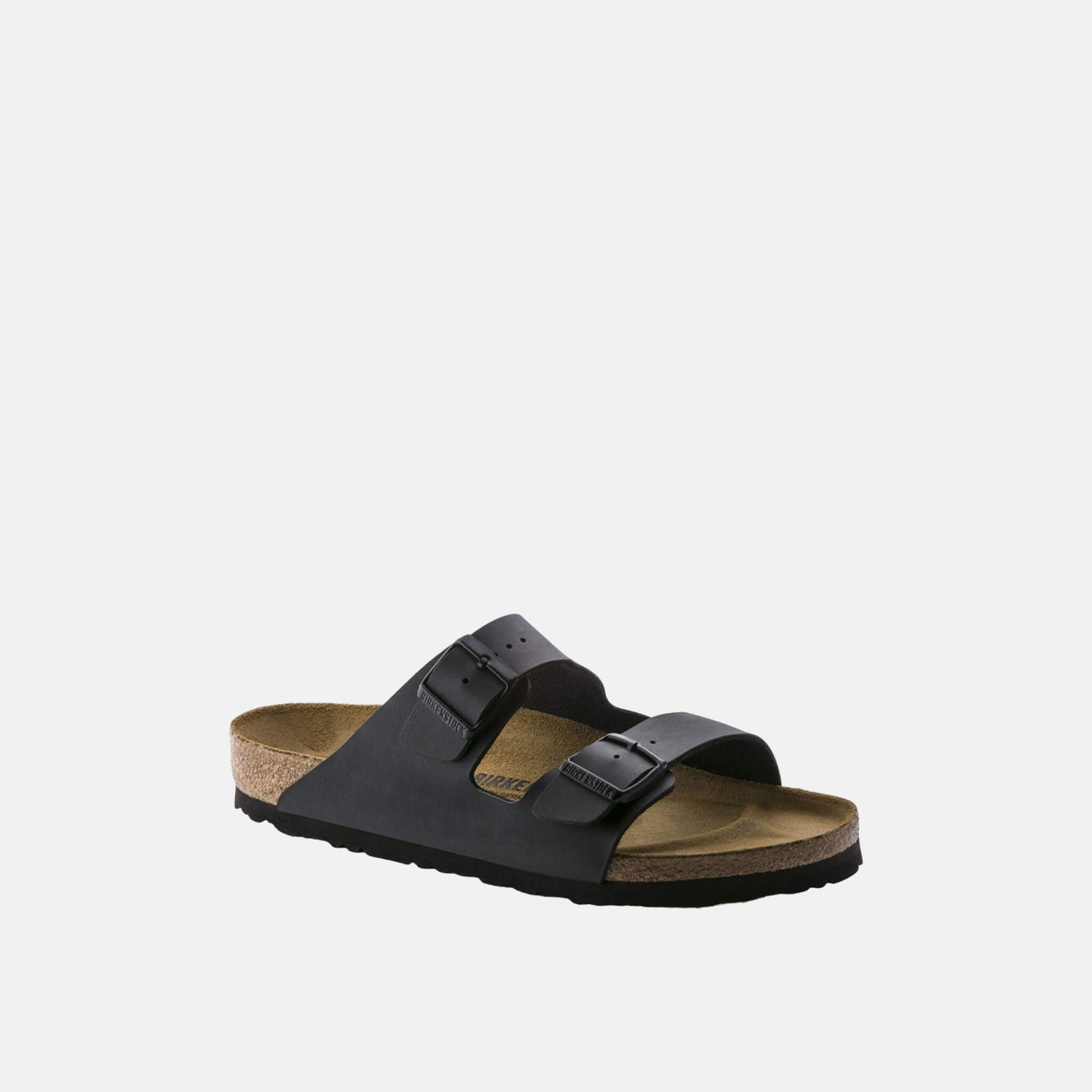 Birkenstock Arizona Birko-Flor Noir – Sandales Deux Brides Semelle Liège