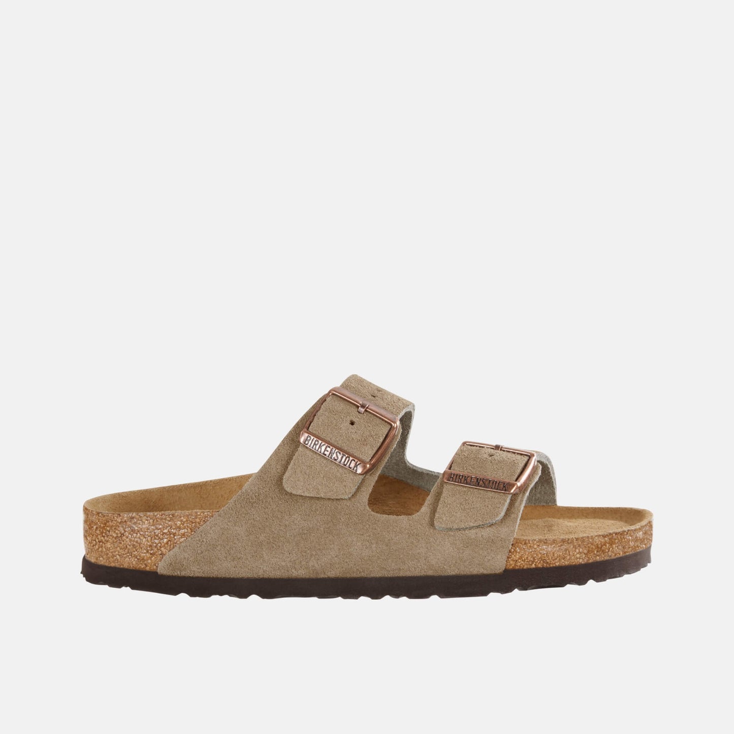 Birkenstock Arizona Daim Gris – Sandales Soft Footbed Cuir Velours