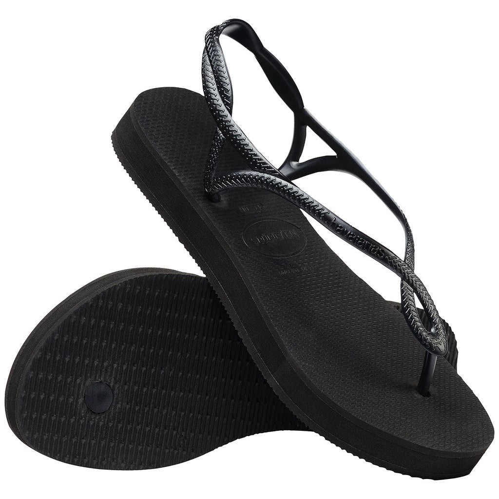 Havaianas Tongs Femme Compensées – Noir