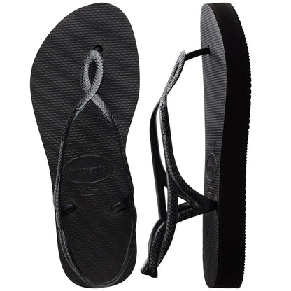 Havaianas Tongs Femme Compensées – Noir