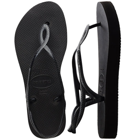 Havaianas Tongs Femme Compensées – Noir