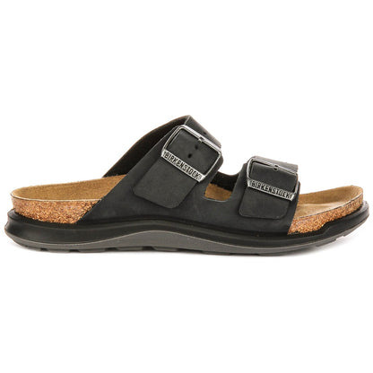Birkenstock Sandales à deux brides Mixte Cuir – Noir
