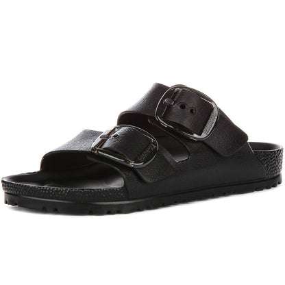 Birkenstock Sandales à deux brides Mixte EVA Grande Boucle – Noir