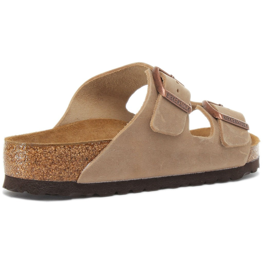Birkenstock Sandales à deux brides Femme Nubuck – Marron