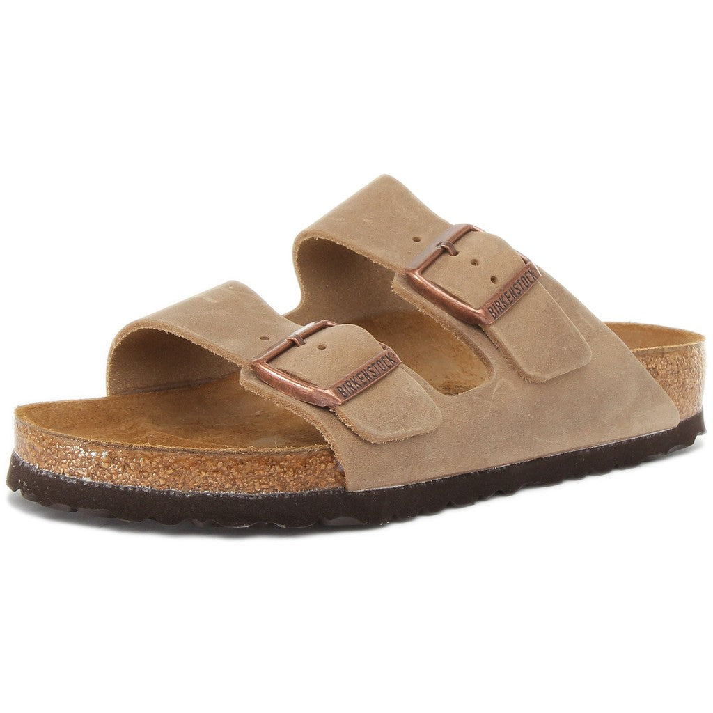 Birkenstock Sandales à deux brides Femme Nubuck – Marron
