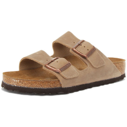 Birkenstock Sandales à deux brides Femme Nubuck – Marron