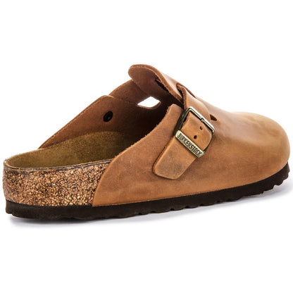 Birkenstock Sabots Mixte Daim – Cognac