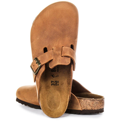 Birkenstock Sabots Mixte Daim – Cognac