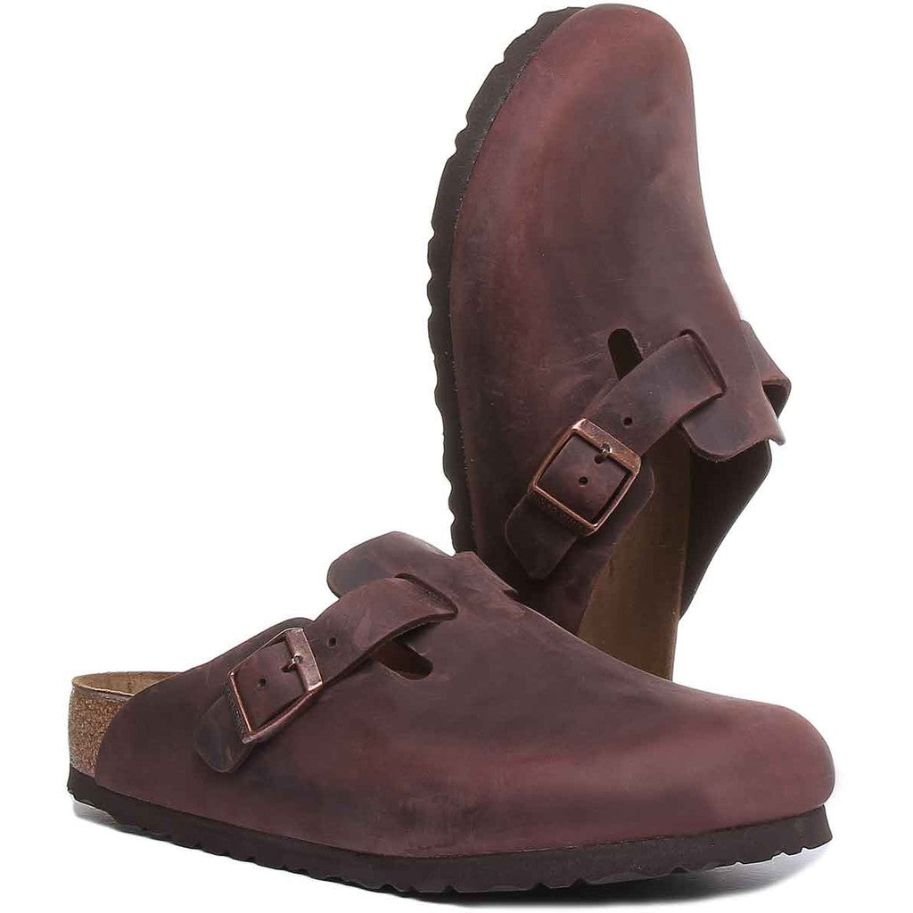 Birkenstock Sabots Homme Nubuck – Marron foncé