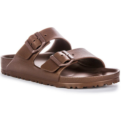 Birkenstock Sandales à deux brides Femme EVA – Marron foncé