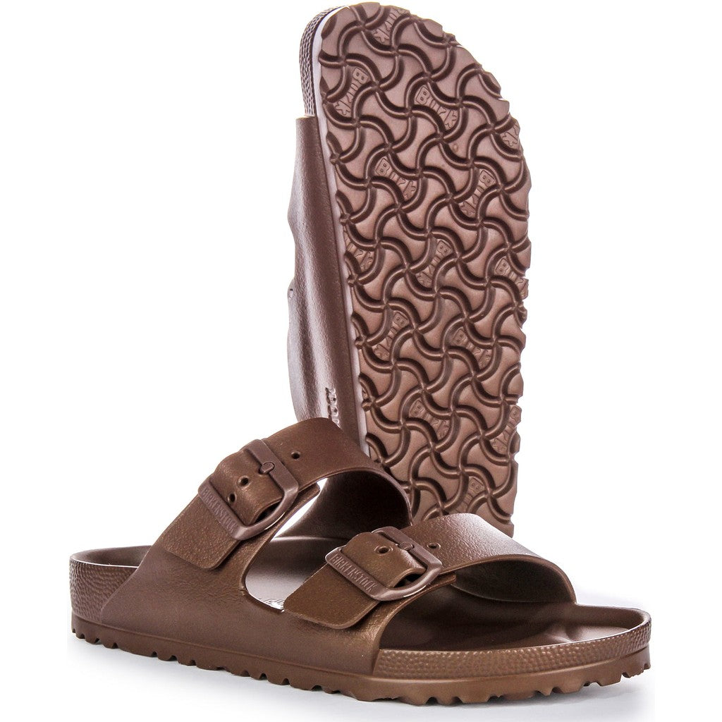 Birkenstock Sandales à deux brides Femme EVA – Marron foncé
