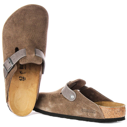 Birkenstock Sabots Mixte Daim – Marron