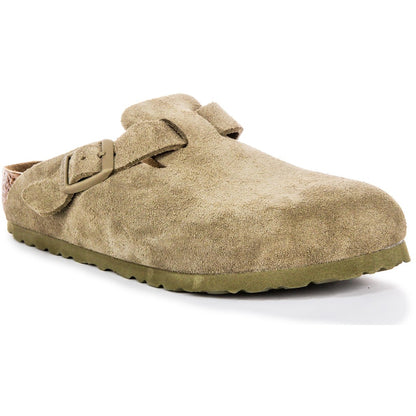 Birkenstock Sabots Mixte Daim – Kaki