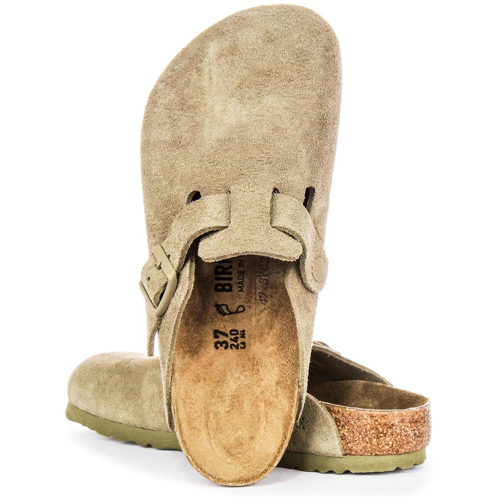Birkenstock Sabots Mixte Daim – Kaki