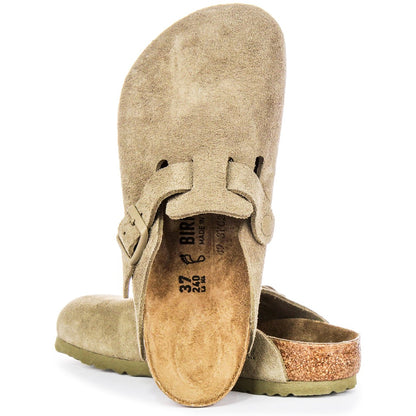 Birkenstock Sabots Mixte Daim – Kaki