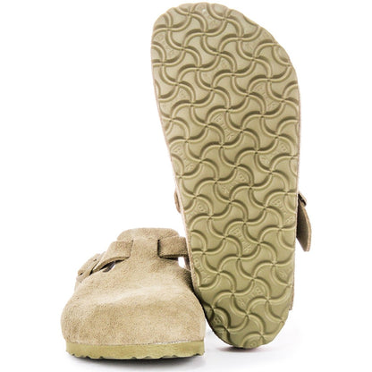 Birkenstock Sabots Mixte Daim – Kaki