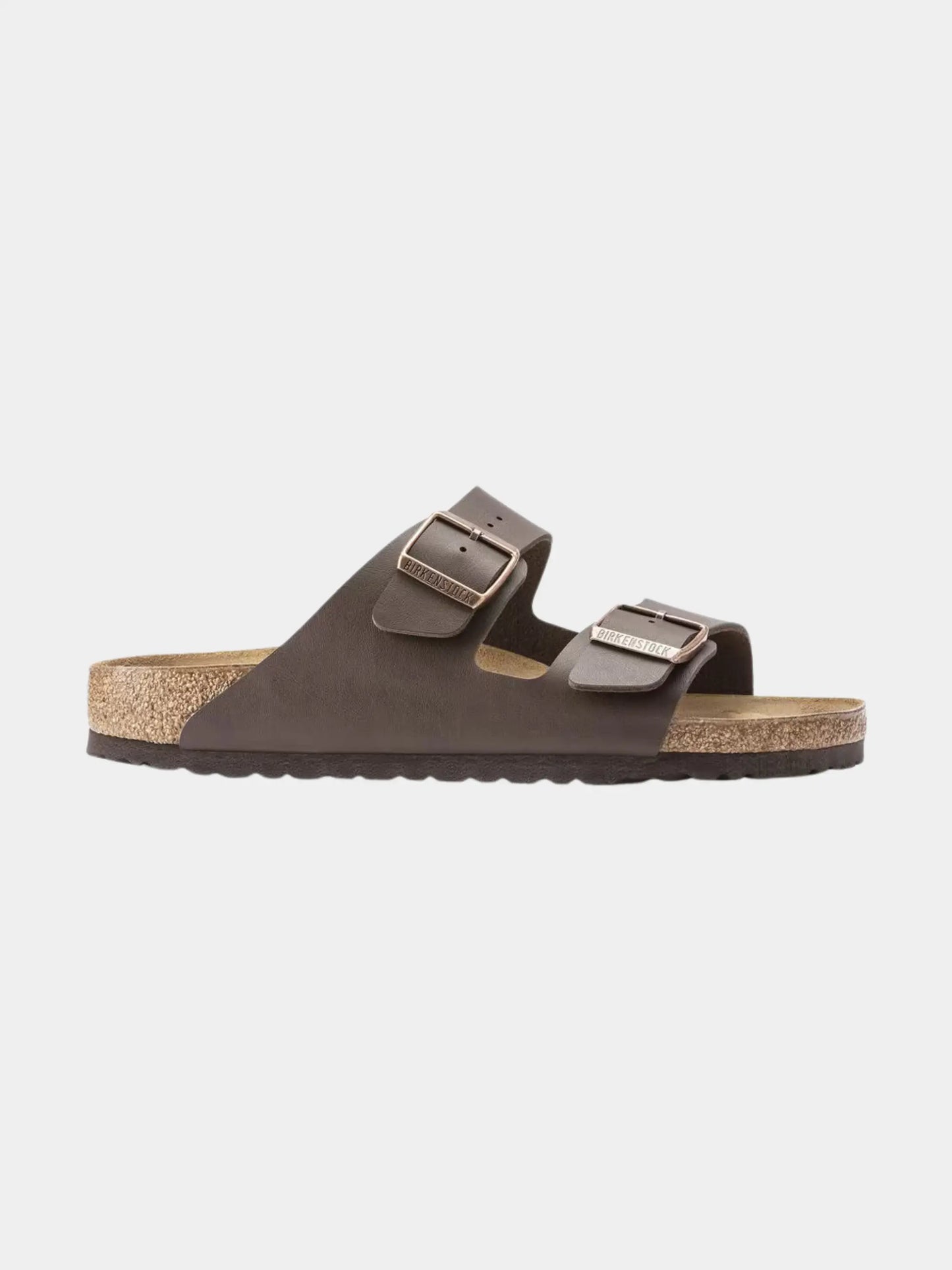 Birkenstock Arizona Birko-Flor Marron Foncé – Sandales Deux Brides