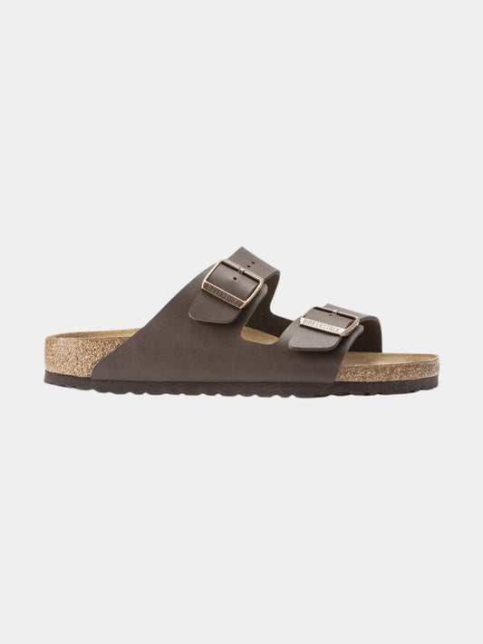Birkenstock Arizona Birko-Flor Marron Foncé – Sandales Deux Brides