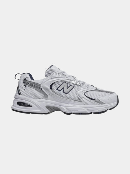 New Balance 530 Blanc/Argent Marine – Baskets