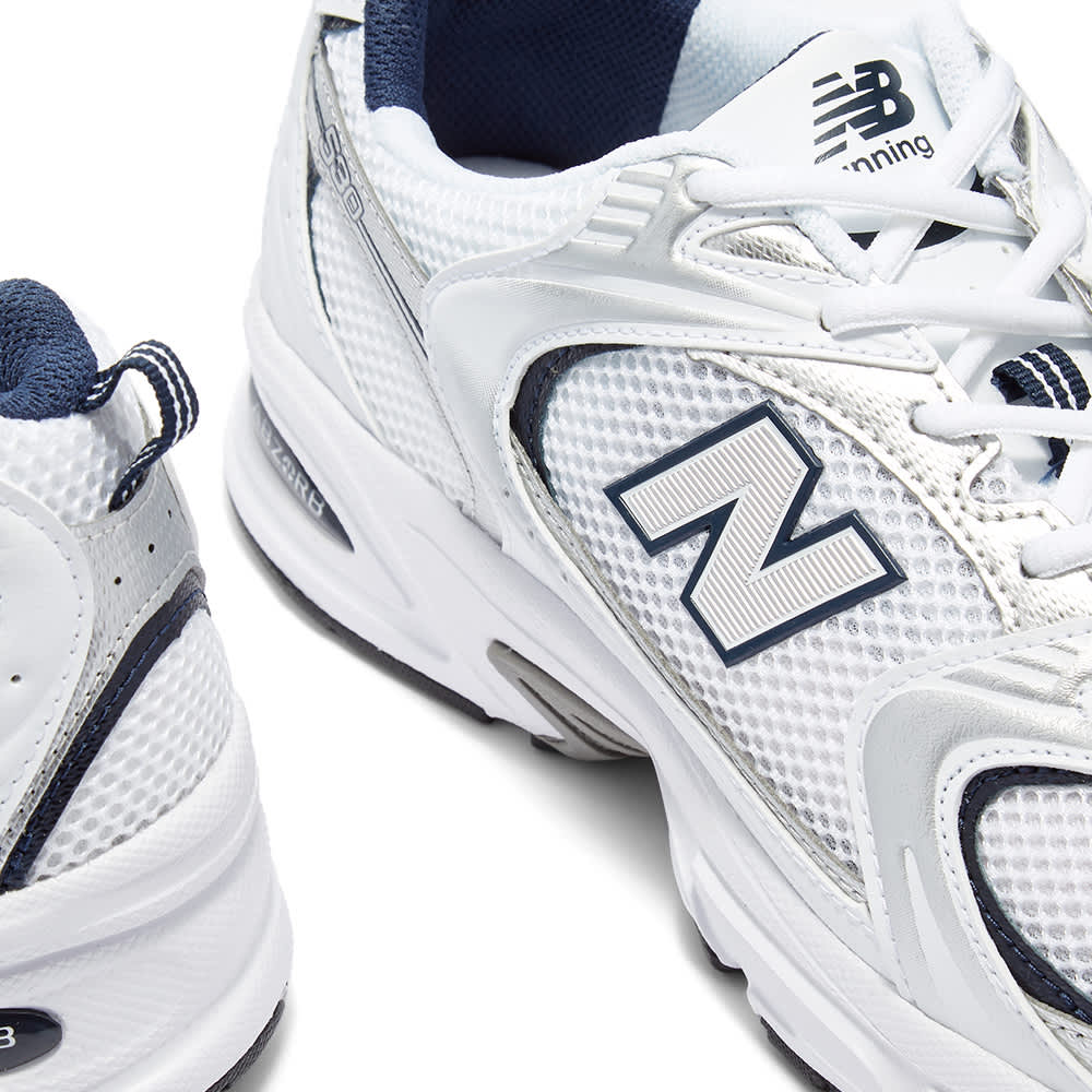 New Balance 530 Blanc/Argent Marine – Baskets Mixte 37-47